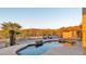 Private pool with mountain views and lounging area at 40108 N 2Nd Way, Phoenix, AZ 85086