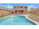 Inviting backyard with pool, perfect for relaxing and entertaining in your private outdoor space at 4098 E Rustler Way, Gilbert, AZ 85297