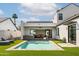 Backyard pool with outdoor bar and ample seating on a sunny day at 4318 E Cheery Lynn Rd, Phoenix, AZ 85018