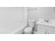 Bathroom featuring new toilet, bathtub, and vanity at 533 W Guadalupe Rd # 1068, Mesa, AZ 85210