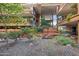 Courtyard scene with trees, bushes and modern architecture at 7157 E Rancho Vista Dr # 3001, Scottsdale, AZ 85251