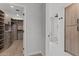 Hallway view shows closet and adjacent bathroom, offering storage and privacy at 7157 E Rancho Vista Dr # 3001, Scottsdale, AZ 85251