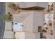 Overhead view of roof of desert home with backyard patios and desert landscaping at 7380 E Canyon Wren Dr, Gold Canyon, AZ 85118