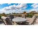 The patio offers scenic golf course views at 7380 E Canyon Wren Dr, Gold Canyon, AZ 85118