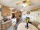 Open-concept dining area with seamless access to the kitchen, ideal for Gathering gatherings at 1027 S Prospector Dr, Apache Junction, AZ 85119