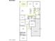 Detailed floor plan showcases a spacious layout with open living areas, a kitchen, bedrooms, and a 3-bay garage at 40129 N Alameda Dr, San Tan Valley, AZ 85140