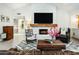 Inviting living space with a fireplace, stylish decor, and plenty of natural light at 4625 E Mountain View Rd, Phoenix, AZ 85028