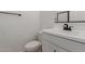 Close up of a modern bathroom vanity and toilet at 11631 W Green Dr, Youngtown, AZ 85363