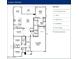 Detailed floor plan showcasing a spacious layout with three bedrooms, two baths, and a three-car garage at 13444 W Claret Cup Rd, Peoria, AZ 85383
