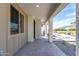 Spacious covered patio perfect for outdoor living and entertaining at 15586 S 181St Dr, Goodyear, AZ 85338