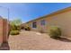 Backyard with desert landscaping and gravel at 16802 N 20Th St, Phoenix, AZ 85022