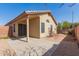 Backyard patio with pavers and desert landscaping at 16802 N 20Th St, Phoenix, AZ 85022