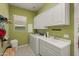 Well-organized laundry room with ample storage, a utility sink, and natural light at 20453 N 264Th Ave, Buckeye, AZ 85396