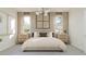 Comfortable bedroom with a plush bed, soft lighting, stylish decor, and serene ambiance at 24863 N 167Th Dr, Surprise, AZ 85387