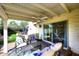Covered patio with ceiling fan and outdoor seating at 25 E San Miguel E Ave, Phoenix, AZ 85012