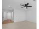 Spacious carpeted bedroom featuring modern ceiling fan and recessed lighting at 3417 E Lupine Ave, Phoenix, AZ 85028