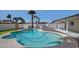 Inviting backyard pool featuring a clean, kidney-shaped design with a blue cleaner ready to go at 3417 E Lupine Ave, Phoenix, AZ 85028