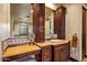 Bathroom with a vanity, and stone countertop at 7413 E Lower Wash Pass, Scottsdale, AZ 85266