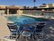 Resort-style community pool with plenty of seating at 8302 N 21St Dr # L204, Phoenix, AZ 85021