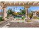 Covered patio with an outdoor view of the beautiful backyard and pool area at 8712 N 64Th Pl, Paradise Valley, AZ 85253
