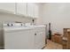 Functional laundry room with washer, dryer, and ample storage space at 1024 E Frye Rd # 1063, Phoenix, AZ 85048