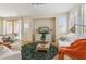 Bright living room with modern furniture, hardwood floors, neutral walls, and many windows at 1024 E Frye Rd # 1063, Phoenix, AZ 85048