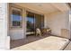 Cozy covered patio with stone flooring and natural light at 1024 E Frye Rd # 1063, Phoenix, AZ 85048