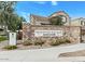 The Riverview Village community sign, built with stone and manicured landscaping under blue skies at 1051 W Inca St, Mesa, AZ 85201