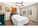 Cozy bedroom with carpet and a ceiling fan at 1910 W Holly St, Phoenix, AZ 85009