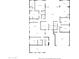 An overhead floorplan showing a detailed layout of the home's kitchen, living spaces, bedrooms and bathrooms at 23800 N 169Th Ave, Surprise, AZ 85387