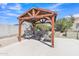 Comfortable outdoor gazebo with seating, perfect for relaxing or entertaining in the backyard at 25038 W Rancho Vista Dr, Buckeye, AZ 85326