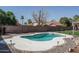 Backyard features a private in-ground pool perfect for relaxation and entertainment at 3620 N Aspen Dr, Avondale, AZ 85392