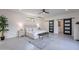 Bright main bedroom features recessed lights, ceiling fan, and ensuite bathroom access at 4809 N 30Th Pl, Phoenix, AZ 85016