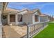 Inviting outdoor patio space with decorative plants and seating area at 5258 E Elena Ave, Mesa, AZ 85206