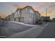 View of a modern home's facade, showcasing its design and attached garage in a residential neighborhood at 734 E Doral Ave # 202, Gilbert, AZ 85297