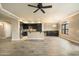 Spacious living room with open floor plan, modern furnishings, and seamless flow to the kitchen at 7601 E Indian Bend Rd # 2056, Scottsdale, AZ 85250