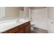 Full bathroom featuring a single sink vanity with tub and shower combo at 10287 S 175Th Ave, Goodyear, AZ 85338