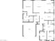 Detailed floor plan showcasing the layout of a home with bedrooms, baths, and living spaces at 1227 E Indigo St, Gilbert, AZ 85298