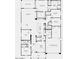 Detailed floor plan showcasing the layout of the home, including bedrooms, bathrooms, and living spaces at 19072 E Caledonia Dr, Queen Creek, AZ 85142