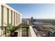 Balcony view showcasing downtown skyline and mountain range, offering stunning city vistas at 2323 N Central Ave # Ph-C, Phoenix, AZ 85004