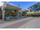 Inviting outdoor pool area with cabanas and lounge chairs at 2323 N Central Ave # Ph-C, Phoenix, AZ 85004