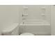 Bathroom with tub/shower combo and white fixtures at 2639 E Santa Ynez Dr, Casa Grande, AZ 85194
