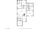 Schematic illustrates the layout of the second floor, indicating room locations and connections at 2926 W Thorn Tree Dr, Phoenix, AZ 85085