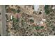 An aerial view of the property showing the lot lines and surrounding desert landscape at 3200 S Mesa Rd, Winkelman, AZ 85192