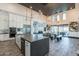 Community kitchen with a large island, stainless steel appliances, and modern finishes at 37051 N Rhinelander Dr, San Tan Valley, AZ 85140