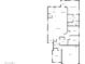 Detailed floor plan showcasing the layout with kitchen, bedrooms, living spaces, and garage at 4127 W Acorn Valley Trl, New River, AZ 85087