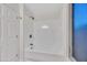 Bright bathroom featuring a shower and tub combination with updated fixtures at 446 W Sereno Dr, Gilbert, AZ 85233