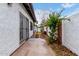 Enclosed backyard space showcases a secure gate and low-maintenance landscaping at 501 E 2Nd Ave # 14, Mesa, AZ 85204