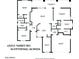 Detailed floor plan showing layout of the 3 bedrooms, 2 baths, kitchen, office, and living spaces at 6323 E Nisbet Rd, Scottsdale, AZ 85254
