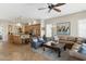 Open-concept living space featuring a spacious kitchen and welcoming Gathering room at 6340 E Marioca Cir, Scottsdale, AZ 85266